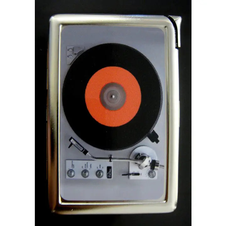 Premium Double Sided Turntable Record Player Lucy Case with built in Lighter