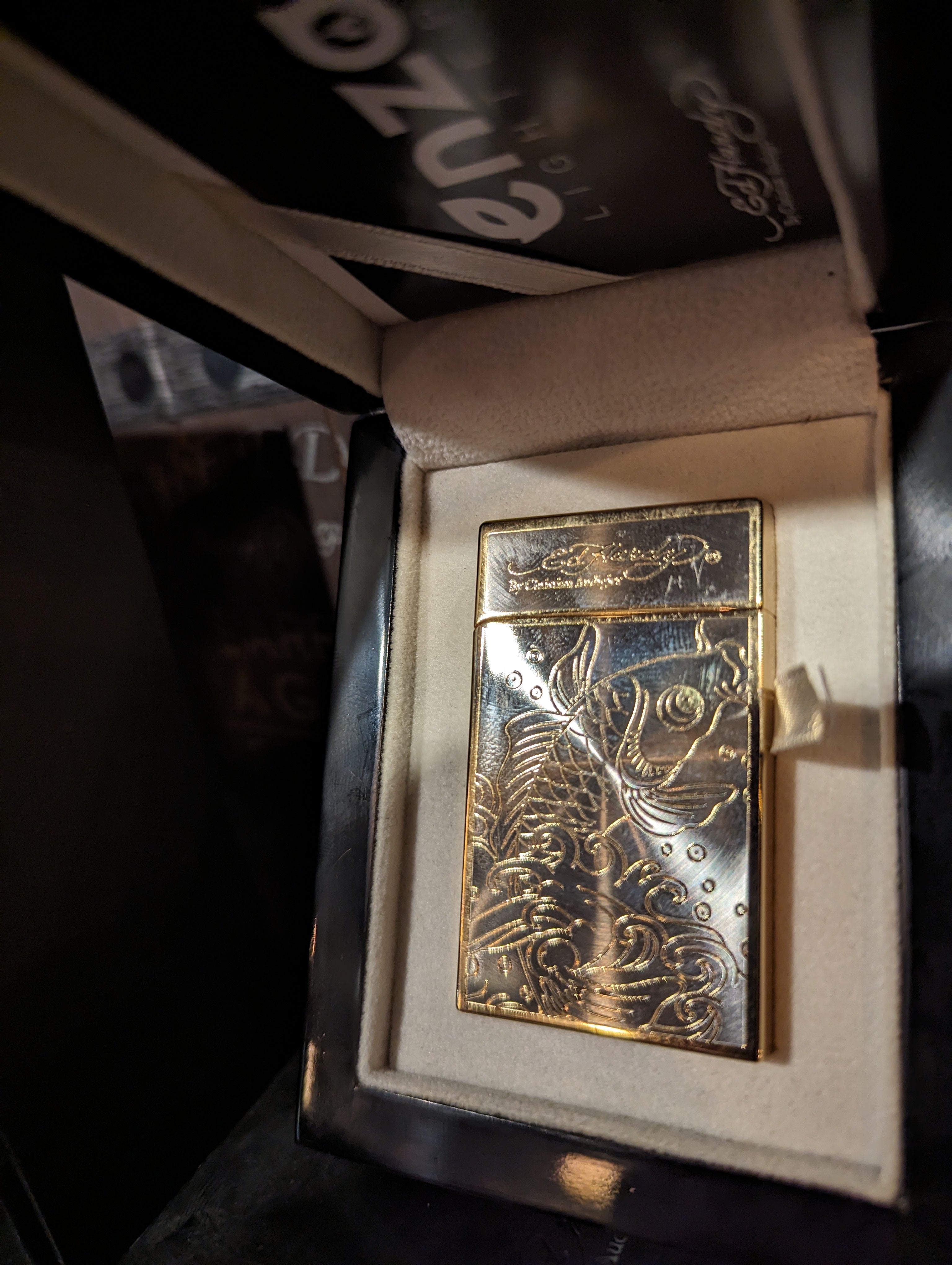 ed hardy cigarette lighters Ed Hardy Koi Gold Electric Butane Lighter – The Epitome ed hardy cigarette lighters Ed Hardy Koi Gold Electric Butane Lighter – The Epitome