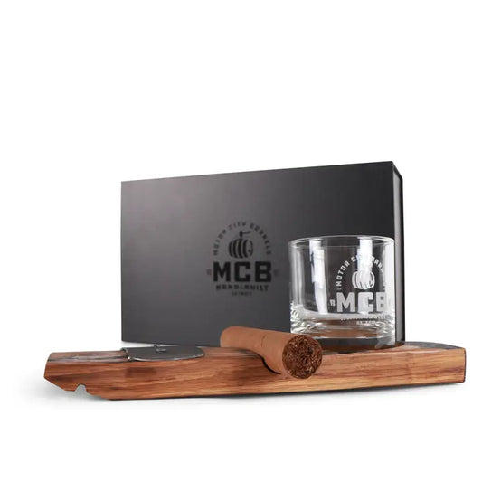 Cigar Holder with Rocks Glass