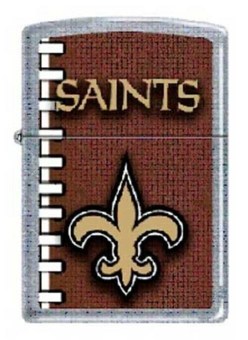 Rare Retired Classic NFL Football New Orleans Saints Zippo Lighter